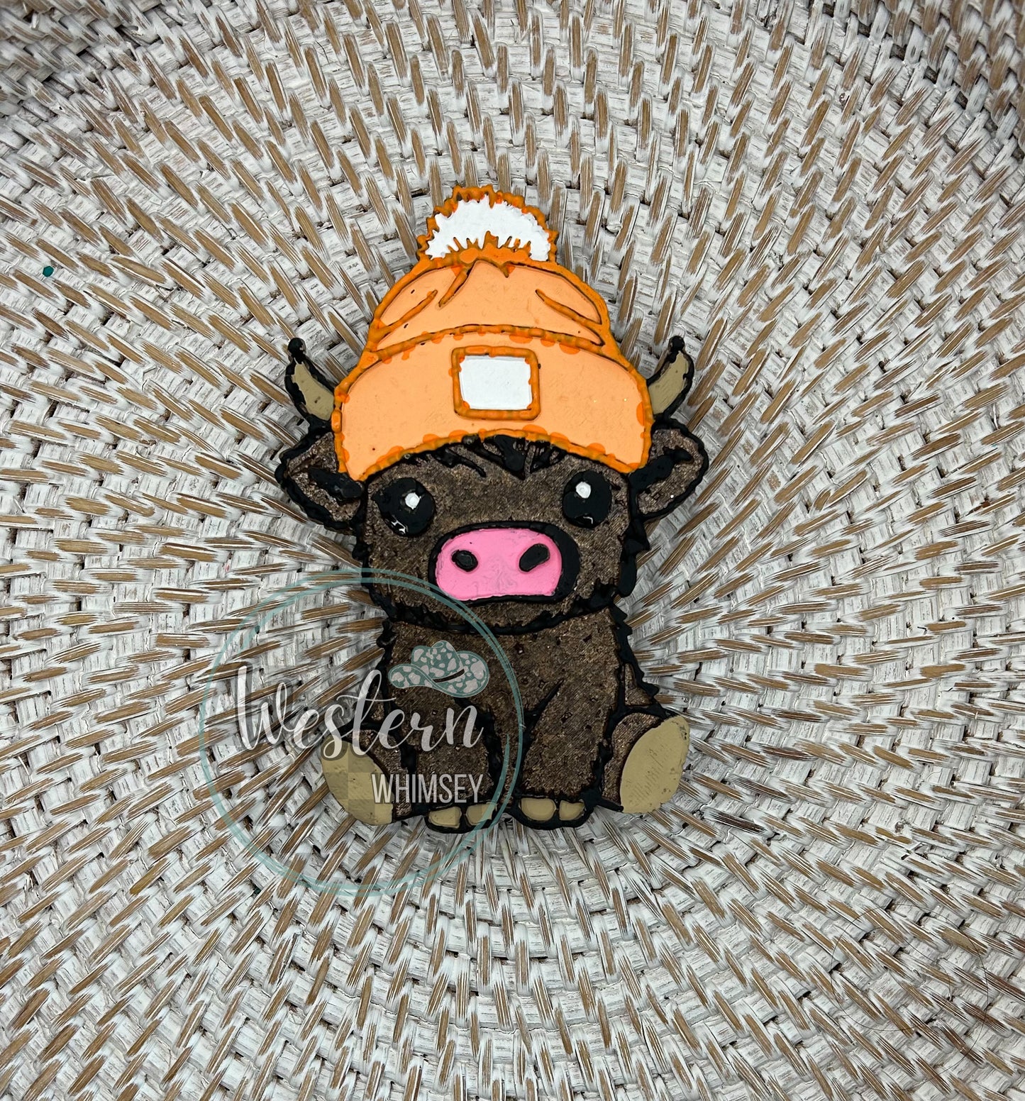 Cow with Beanie Freshie