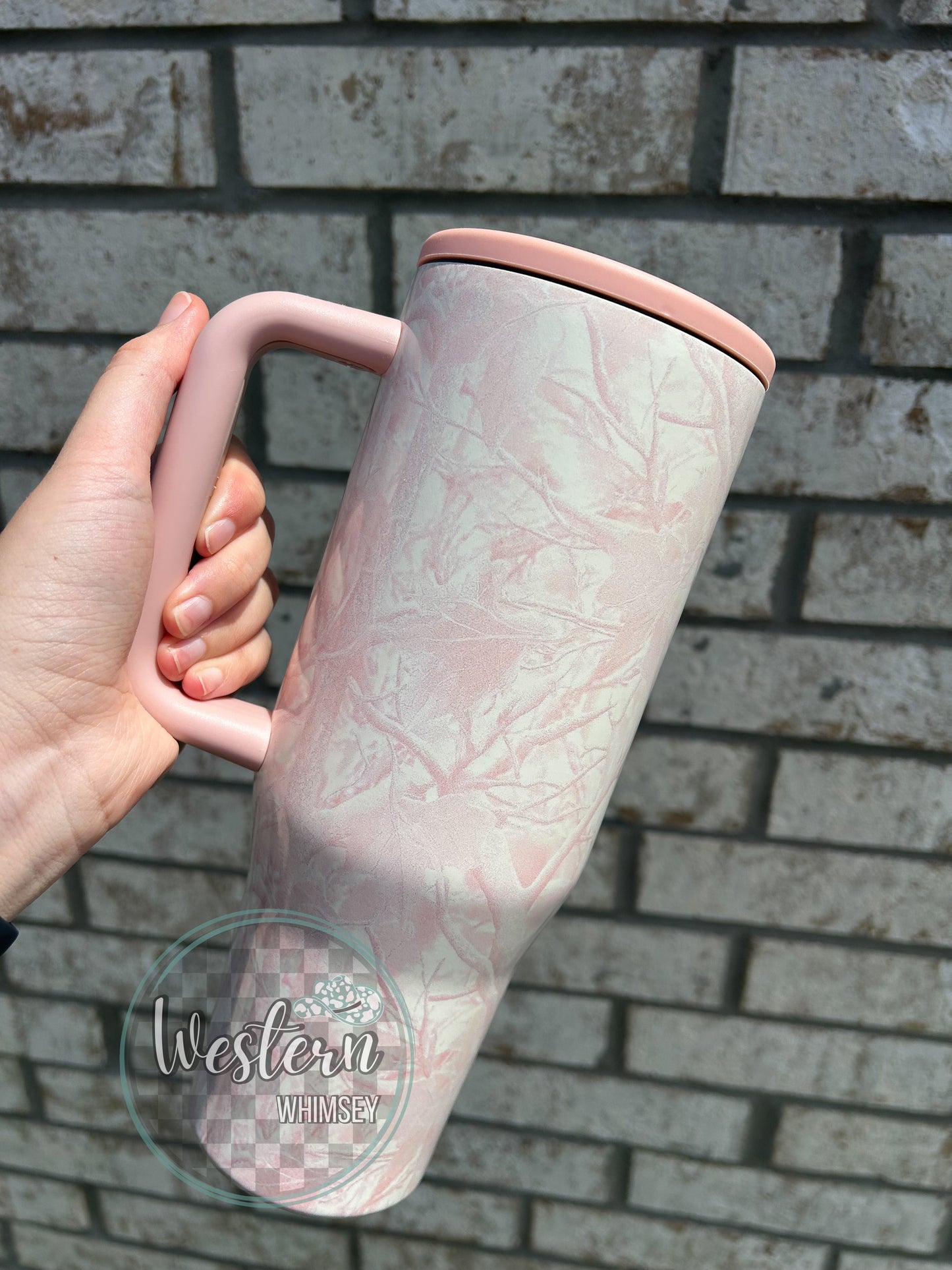 Pink Camo Tumbler
