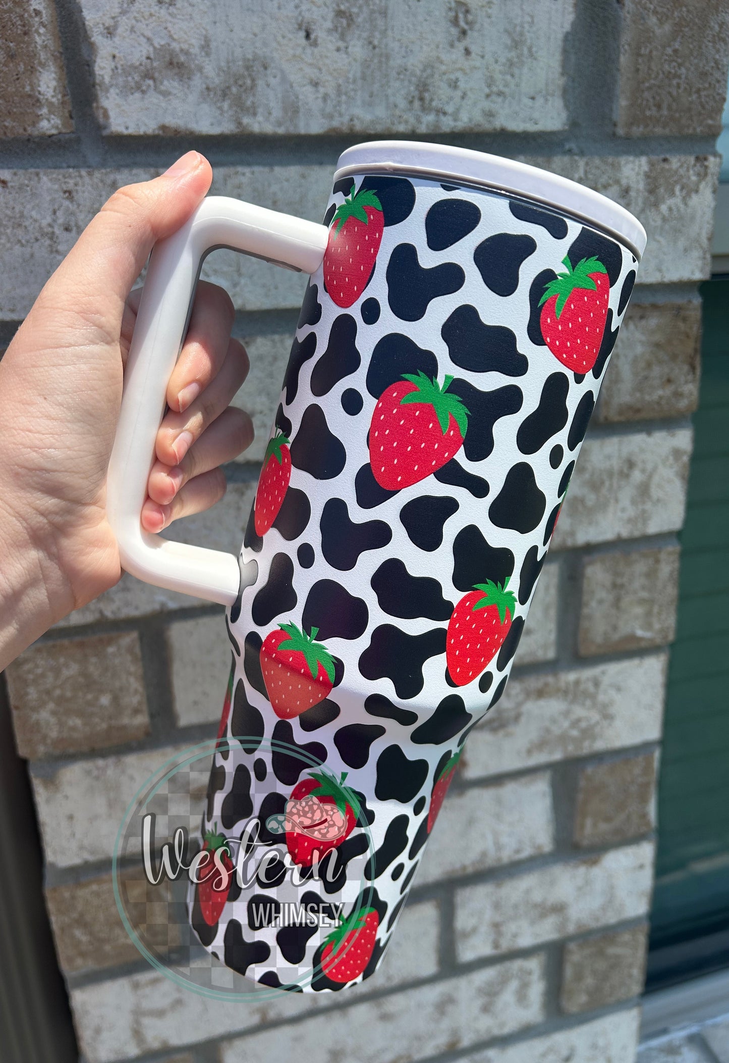 Strawberry Cow Tumbler