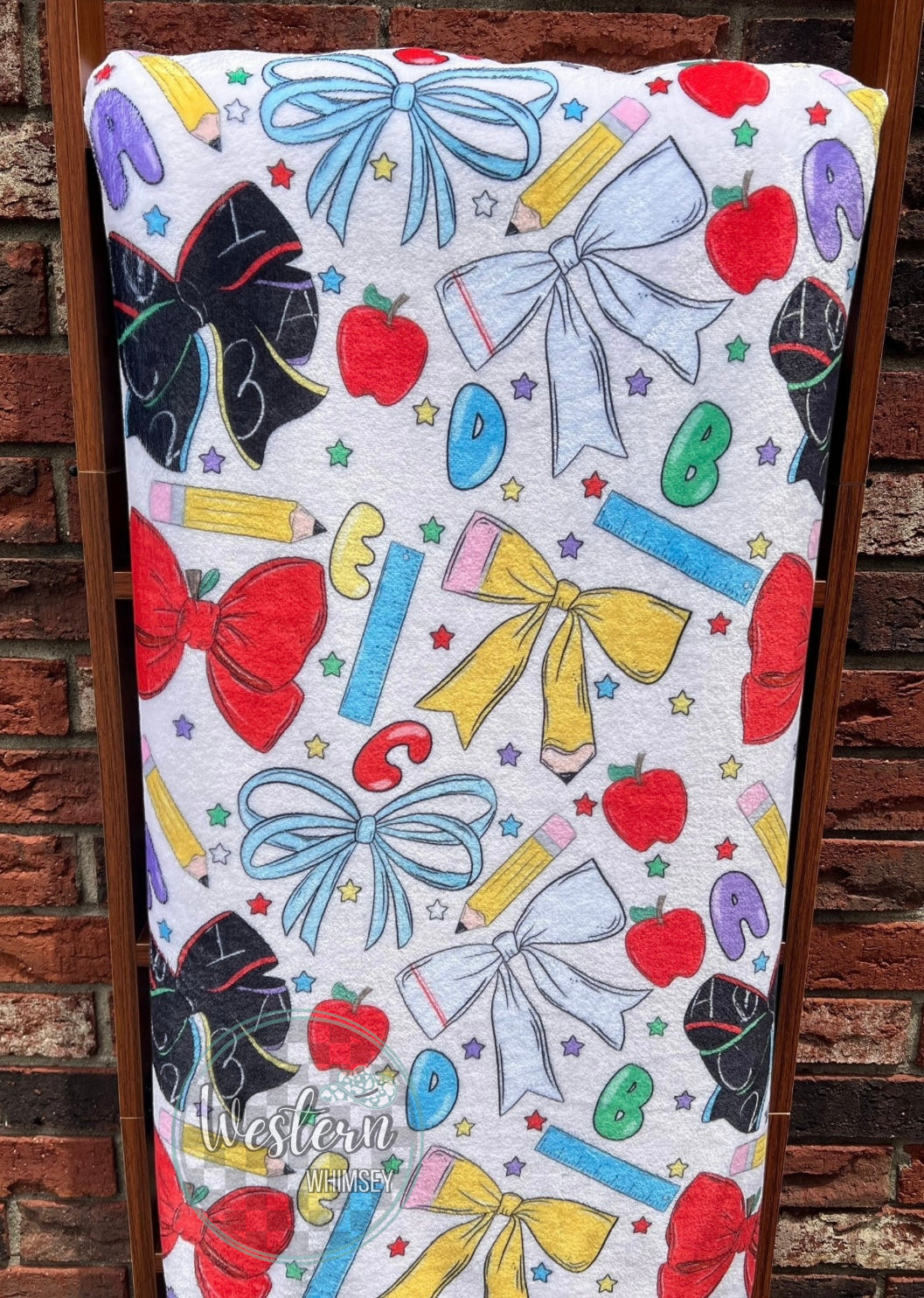 Teacher Bows Blanket