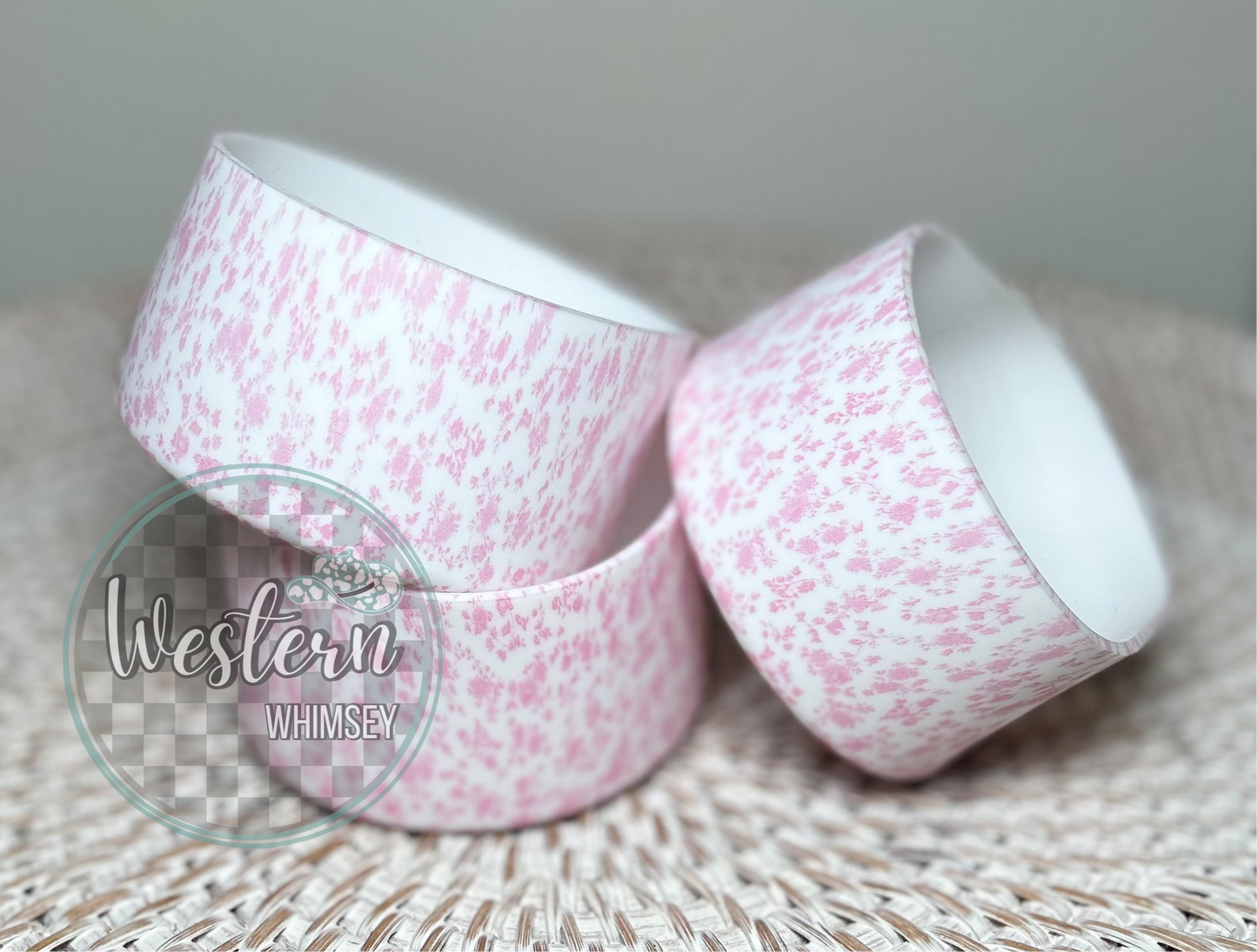 Pink Floral Tumbler Boot