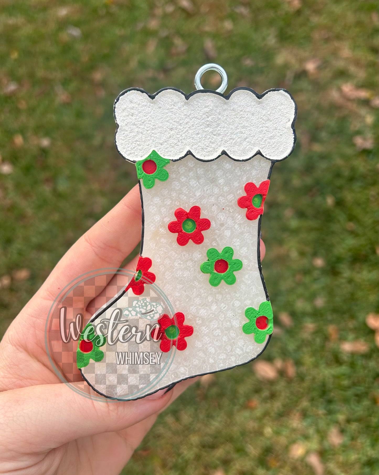 Christmas Floral Stocking Freshie