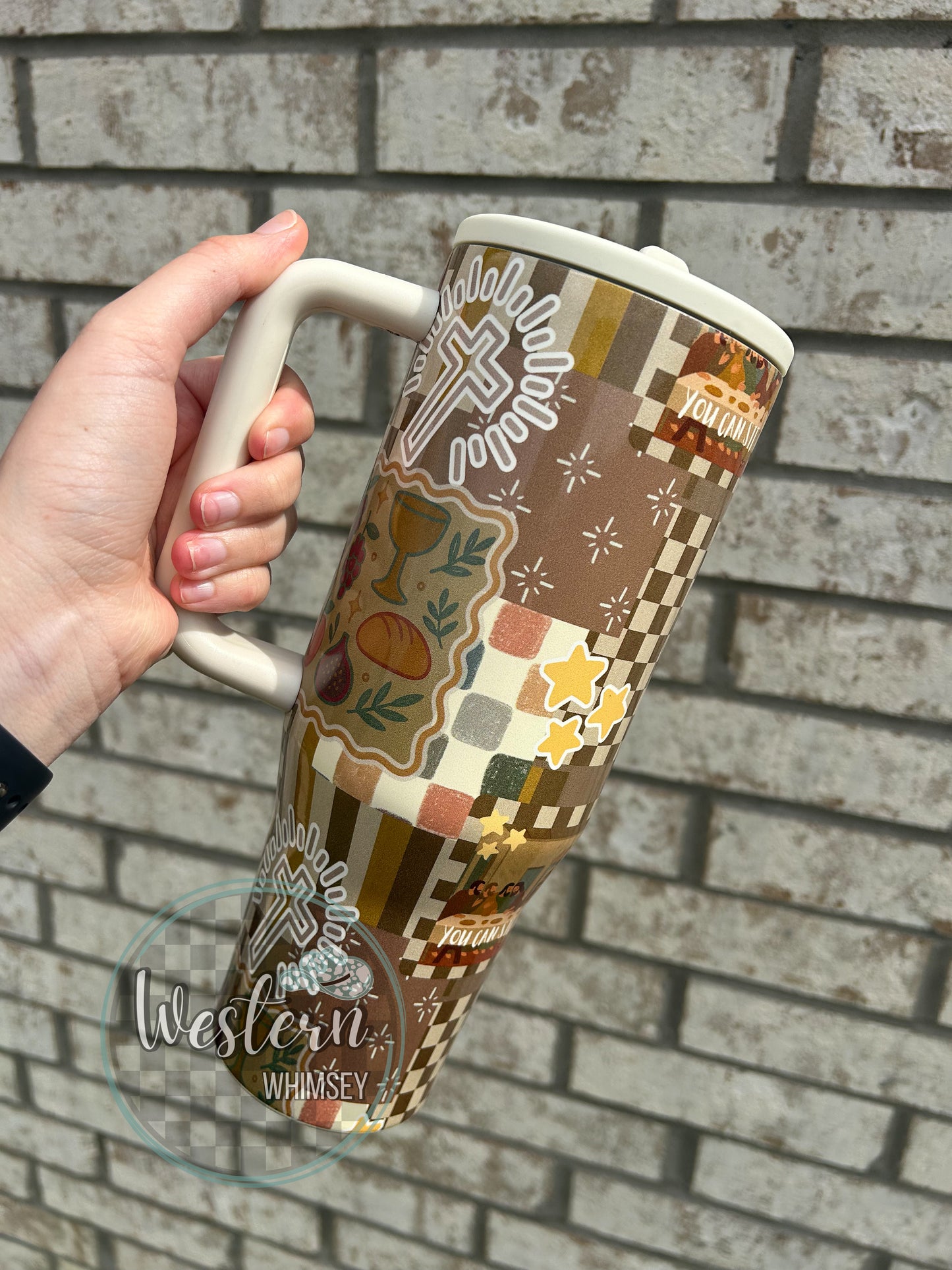 You Can Sit With Us (Brown) Tumbler