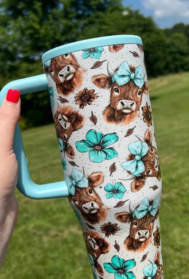 Teal Highland Tumbler