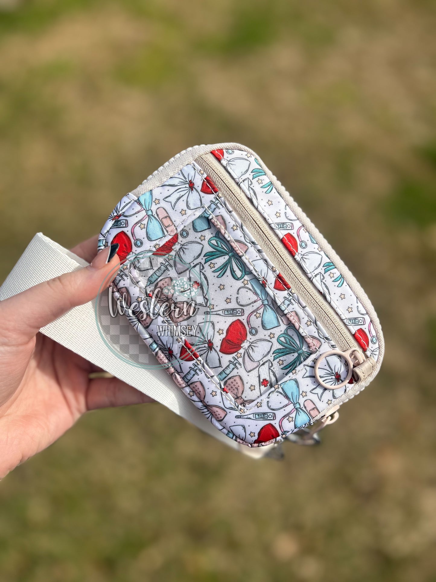 Nurse Bows Wristlet Wallet