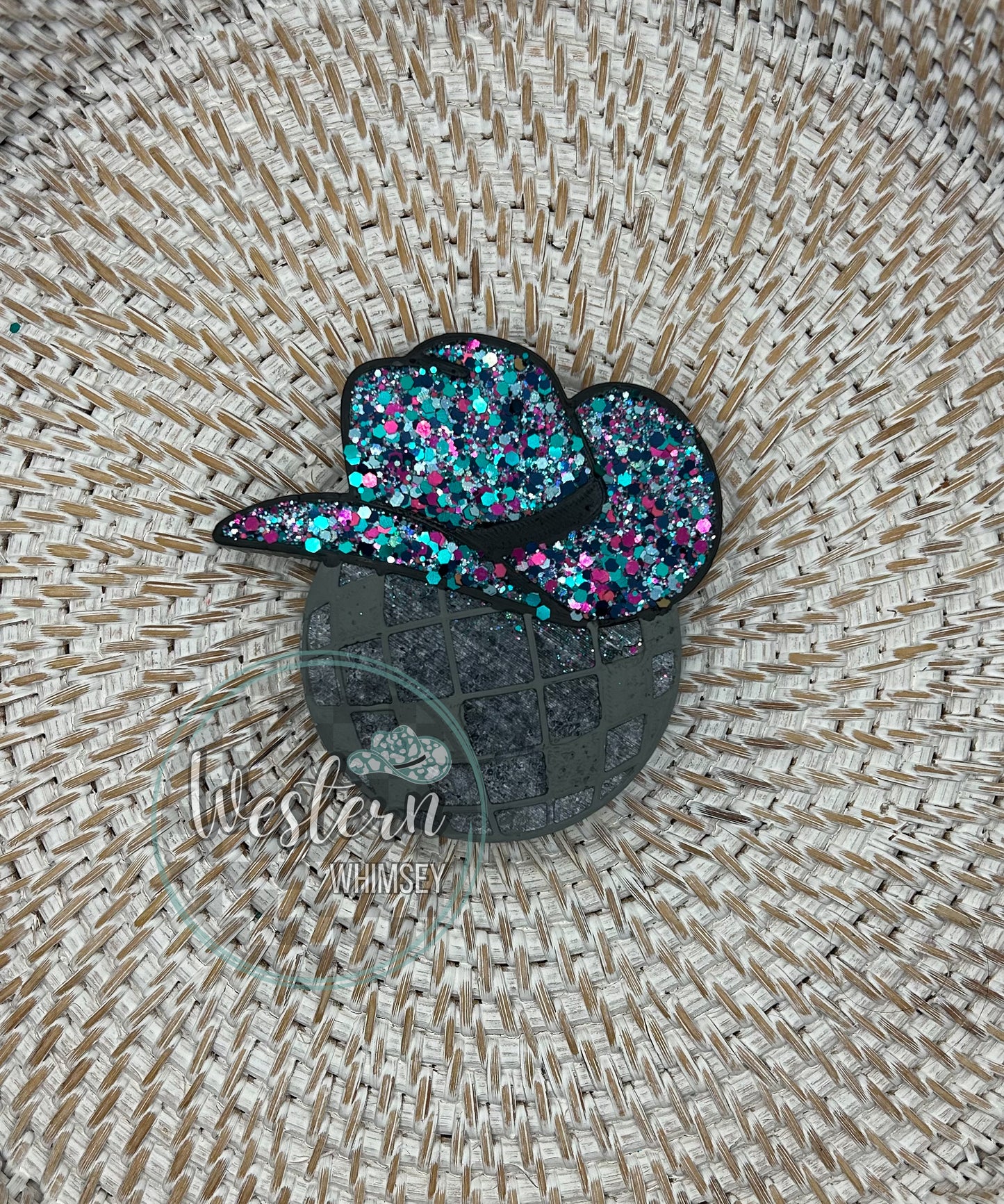 Disco Ball w/ Cowboy Hat Freshie