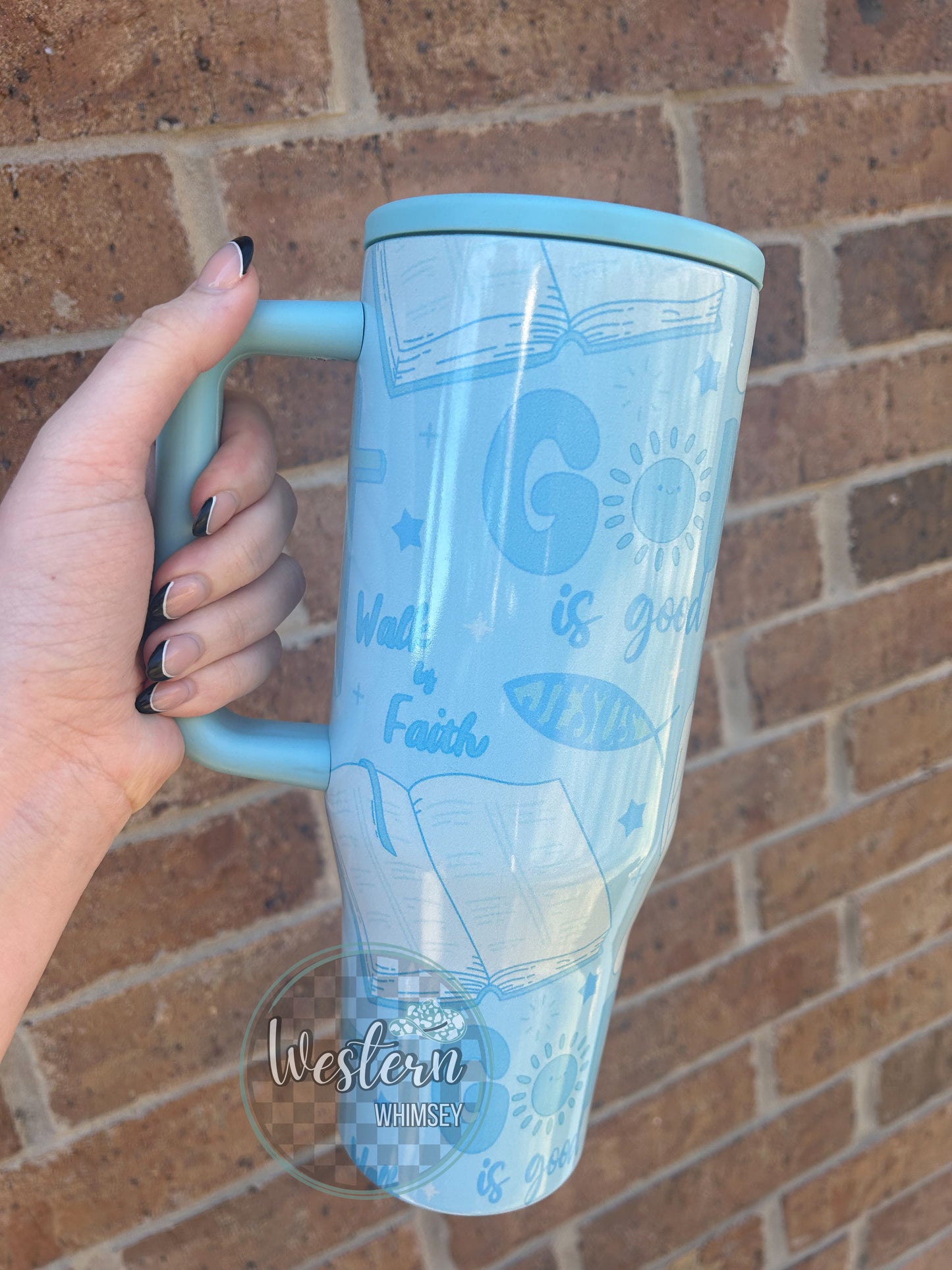 God is Good (Blue) Tumbler