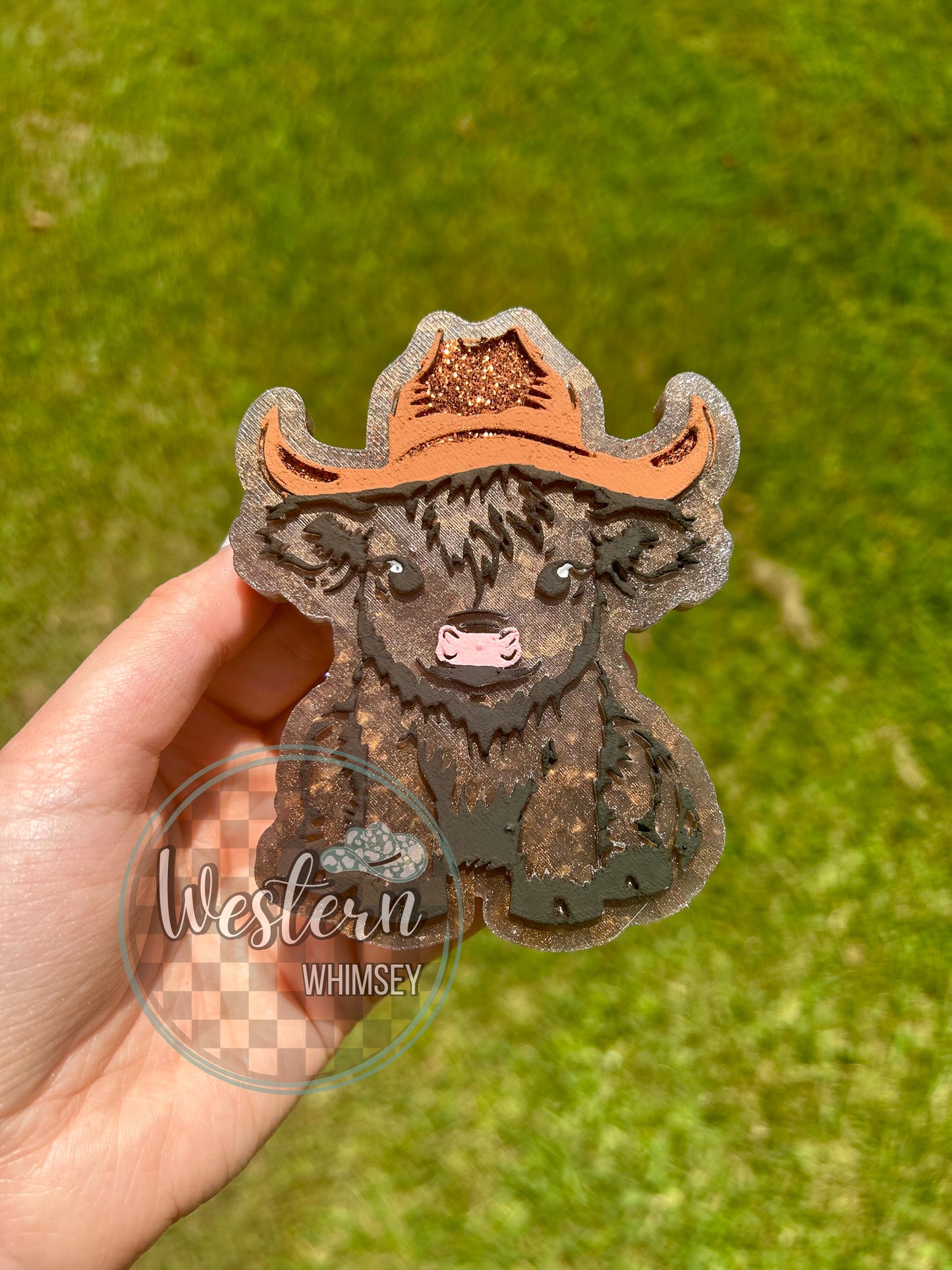 Baby Cow with Hat Freshie