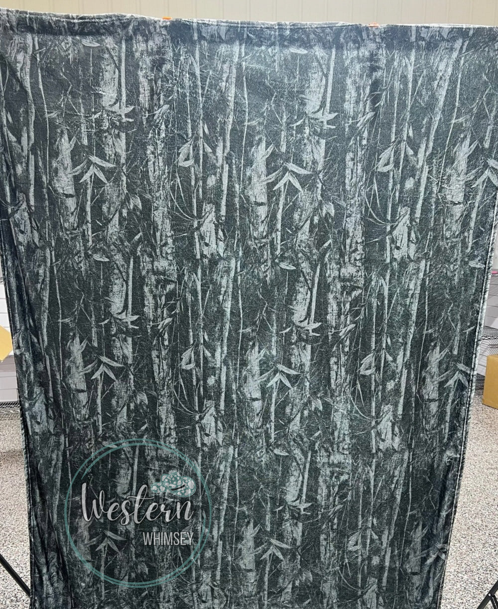 Black Camo Blanket
