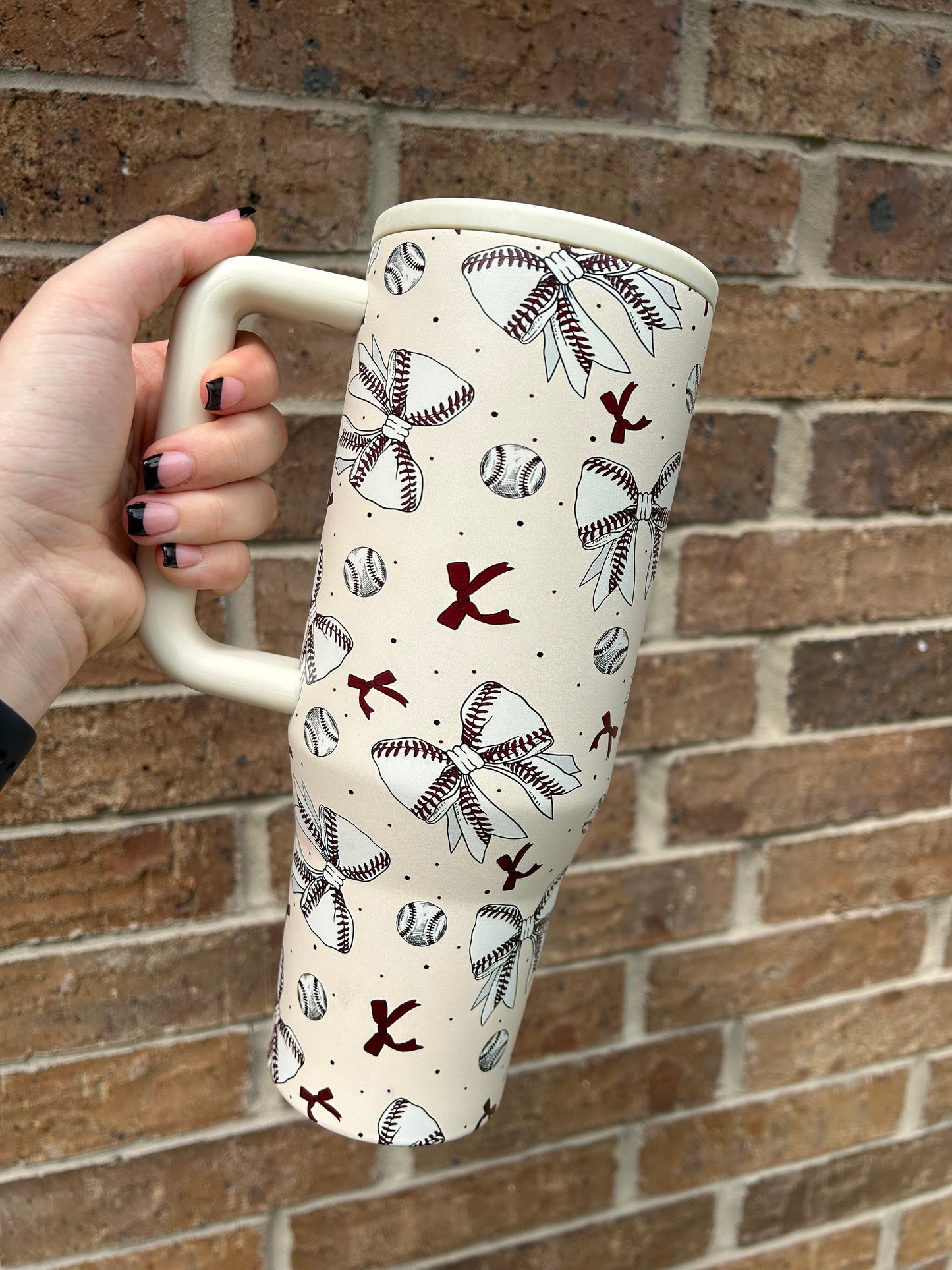 Baseball Bow Tumbler