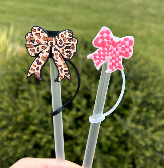 Bow Straw Toppers