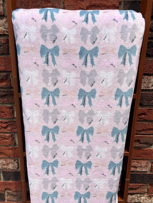 Bible Verse Bows Blanket