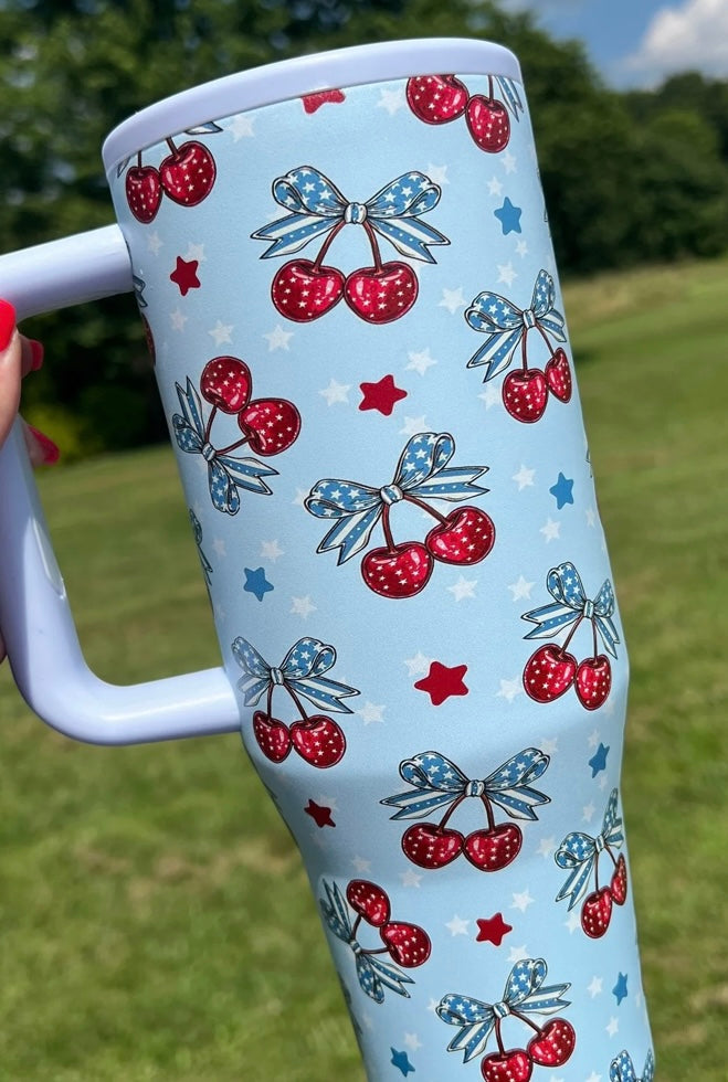 Cherry Bow Tumbler