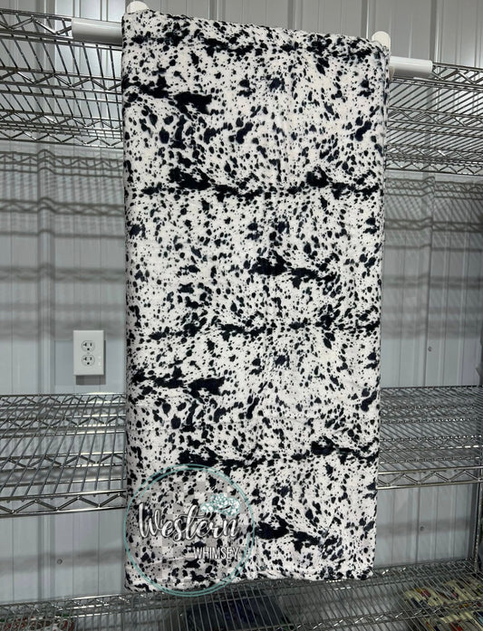 Black Cowhide Blanket