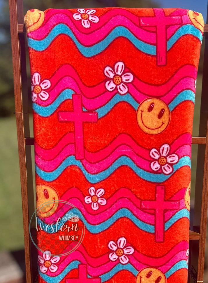 Groovy Cross Blanket