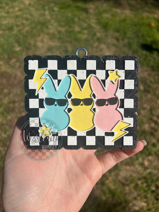Checkered Marshmallow Freshie