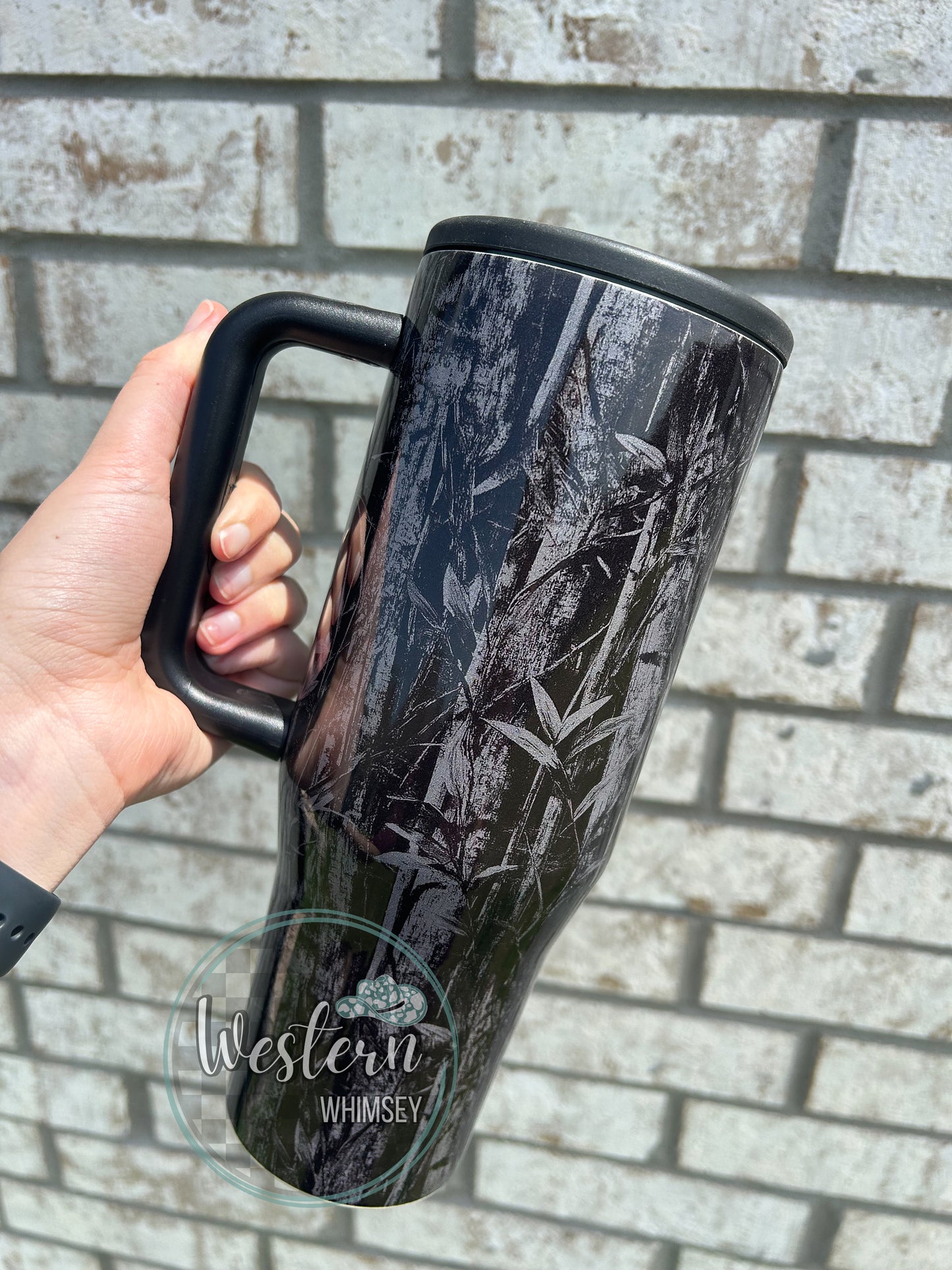 Black Camo Tumbler