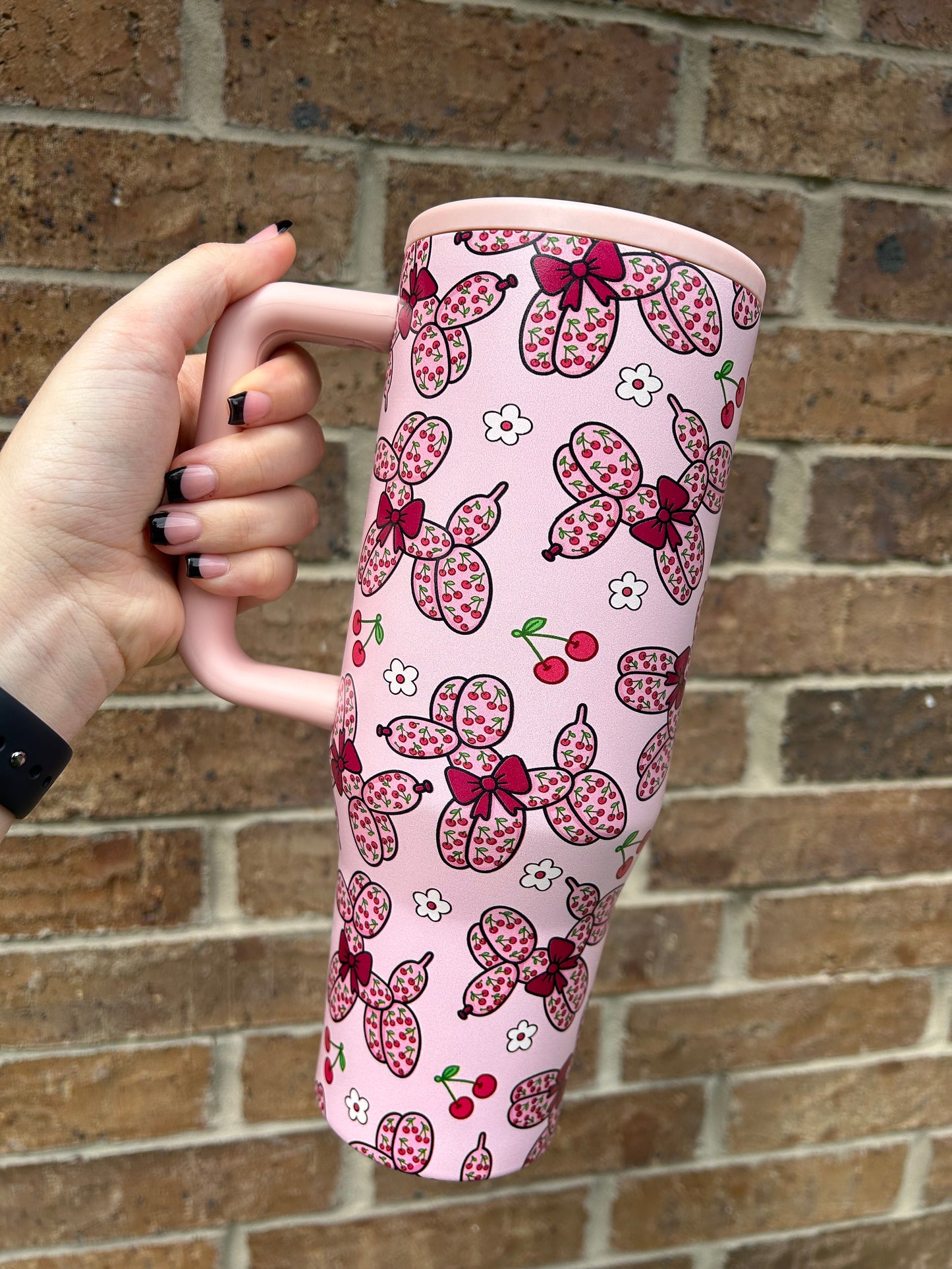 Cherry Balloon Dog Tumbler