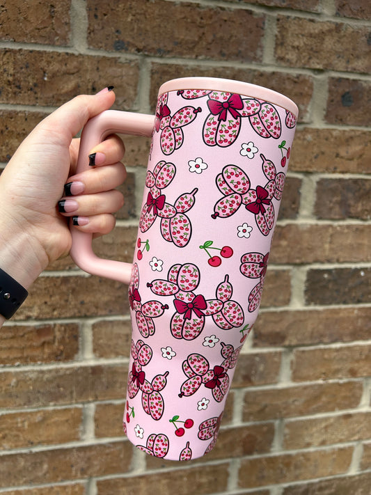 Cherry Balloon Dog Tumbler