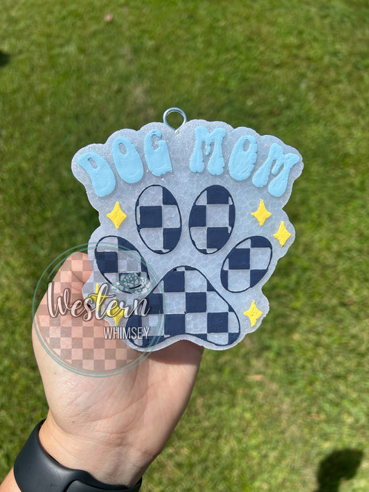 Checkered Dog Mom Freshie