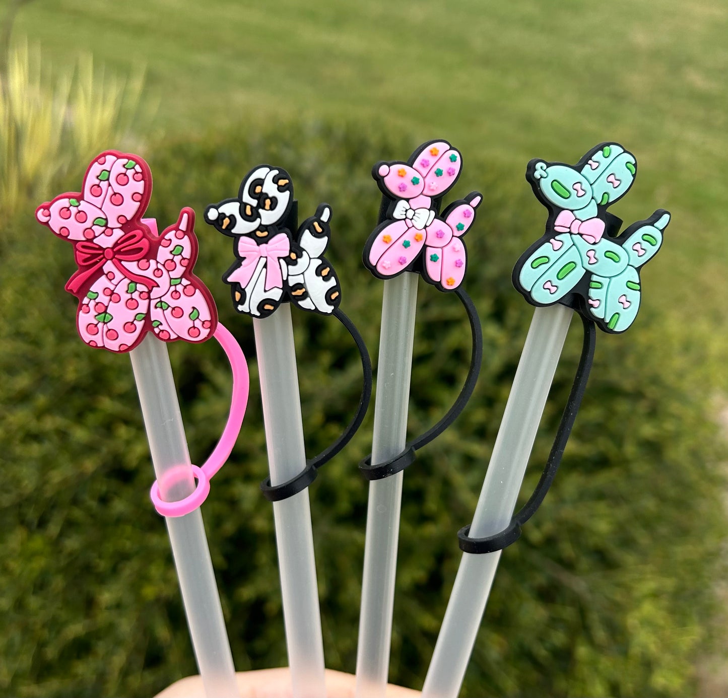 Balloon Dog Straw Toppers