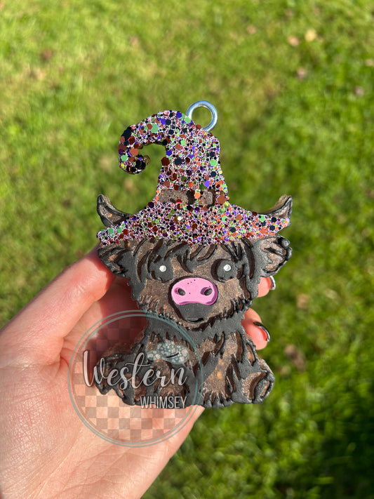 Highland Cow Witch Freshie