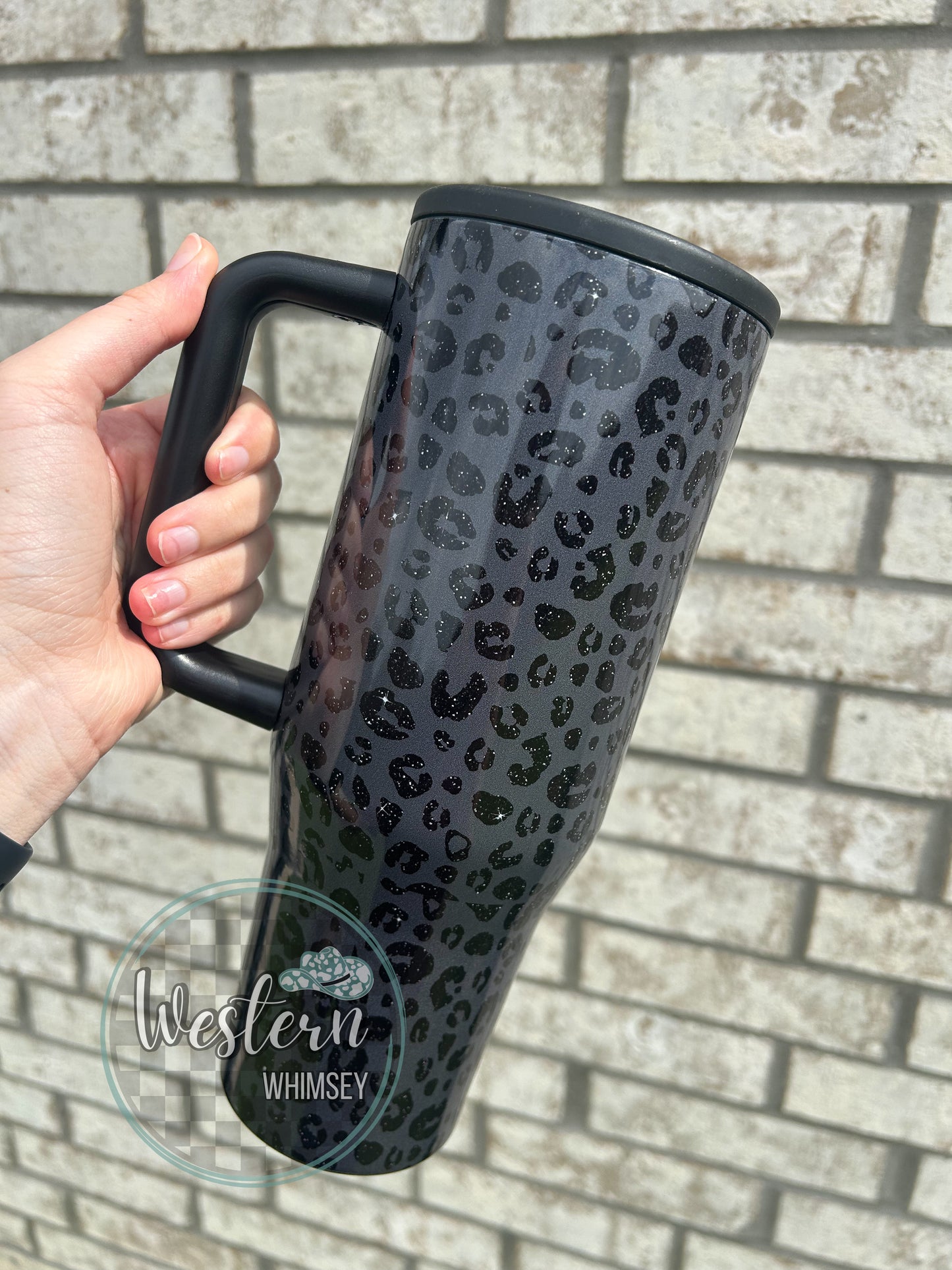 Black Leopard Tumbler