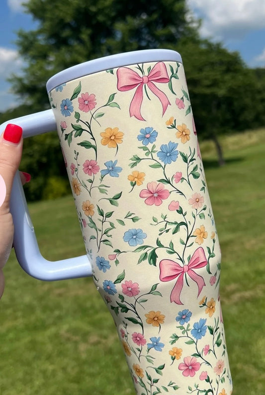 Coquette Floral Tumbler