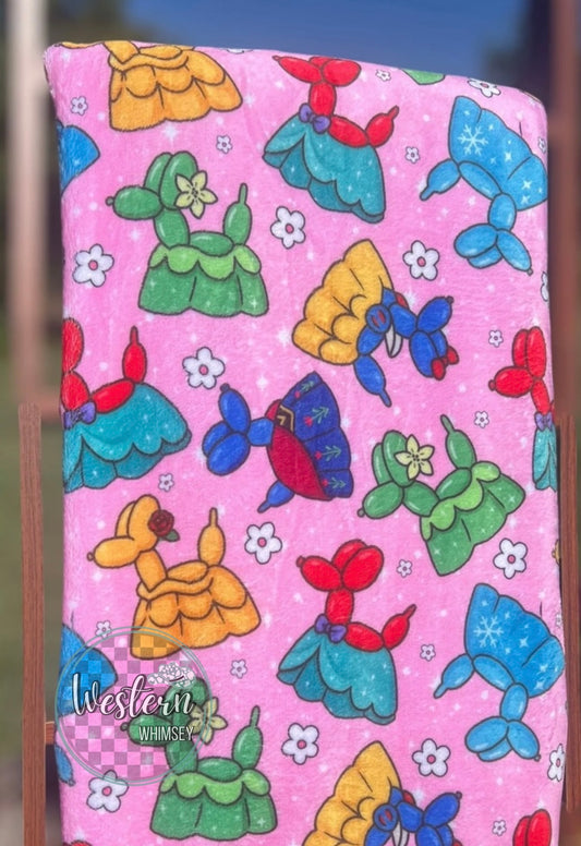 Princess Balloon Dog Blanket