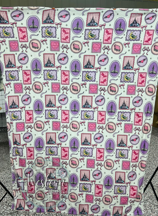 Books & Dragons Blanket