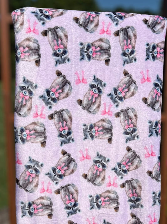 Coquette Raccoon Blanket