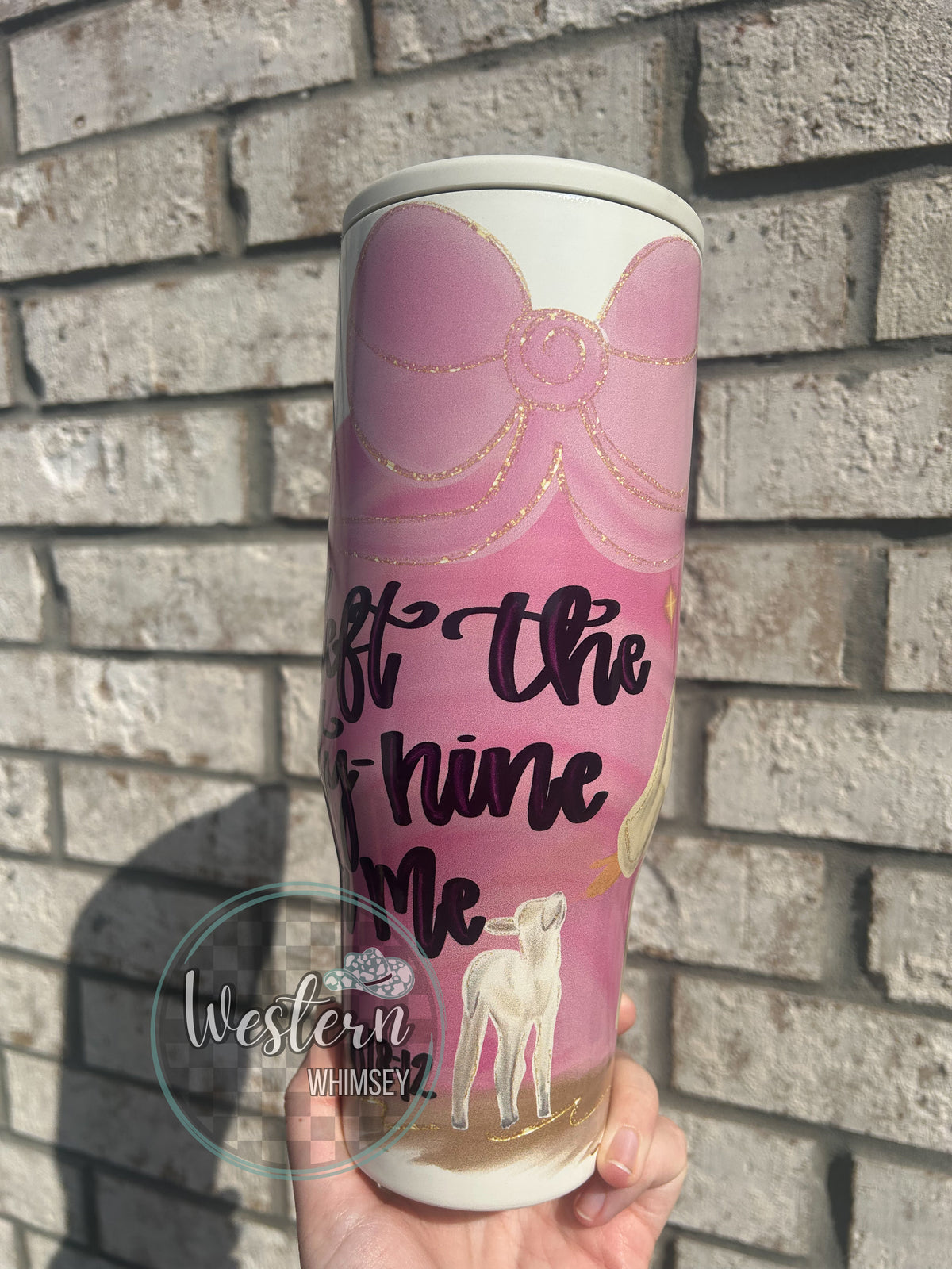 He Left The 99 For Me (Pink) Tumbler