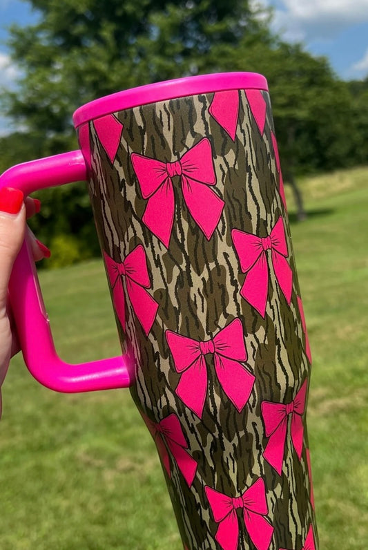 Camo Bow Tumbler
