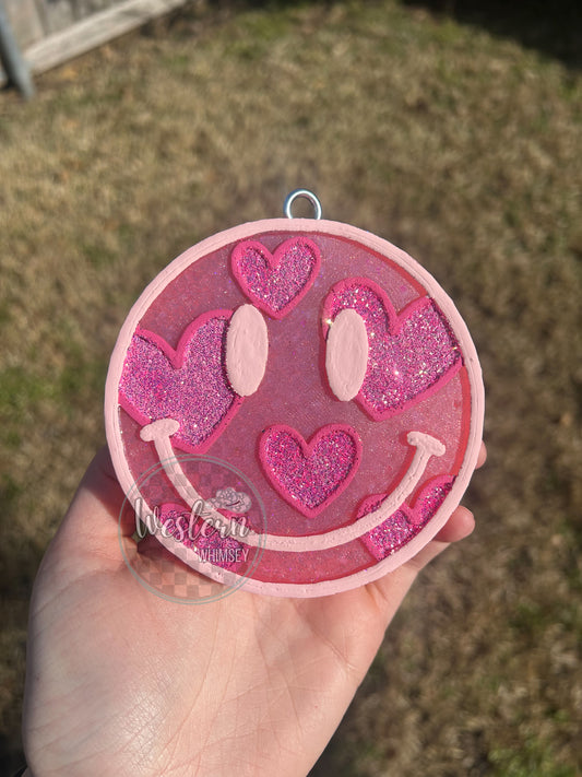 Large Heart Happy Face Freshie