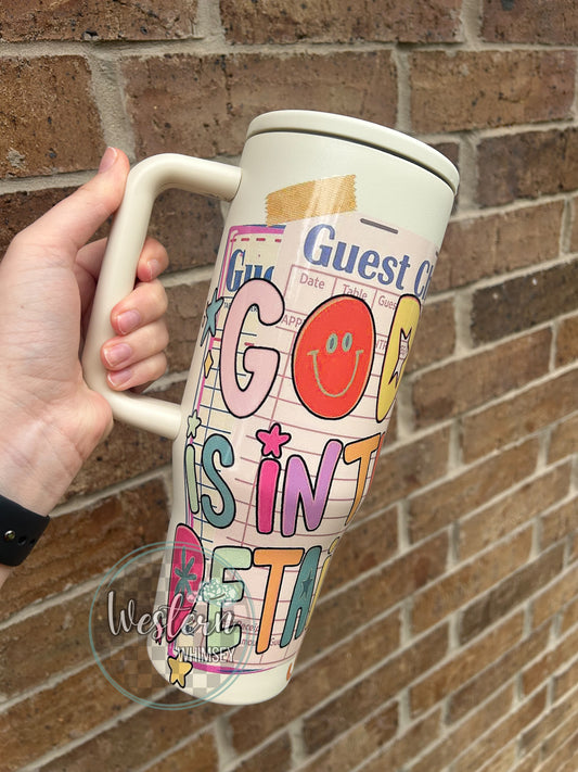 God is in The Details Tumbler * 2 lids
