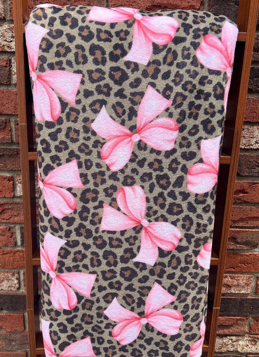 Leopard Bows Blanket