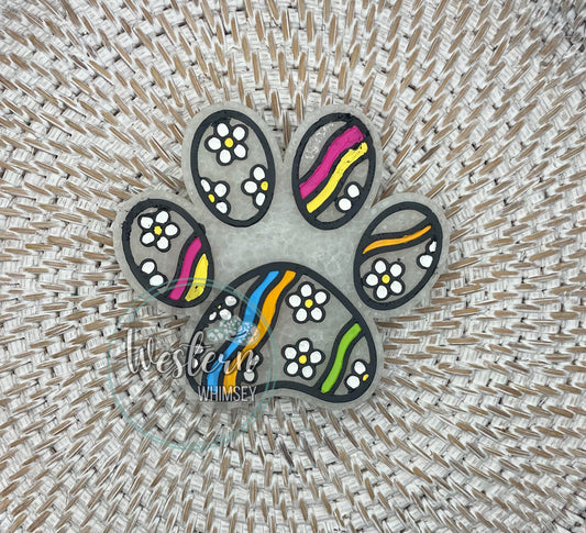 Groovy Paw Print Freshie