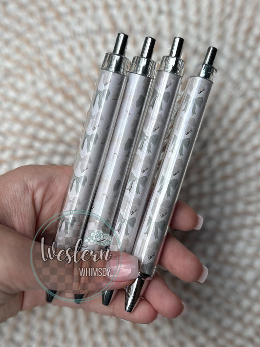 Bible Verse Bows Printed Pen