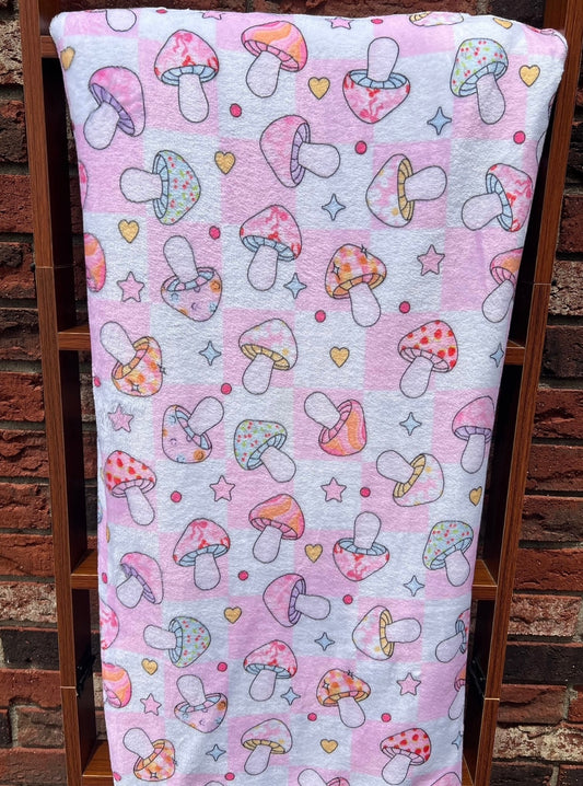 Checkered Mushroom Blanket
