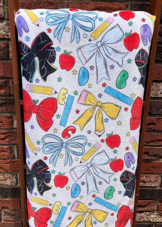 Teacher Bows Blanket