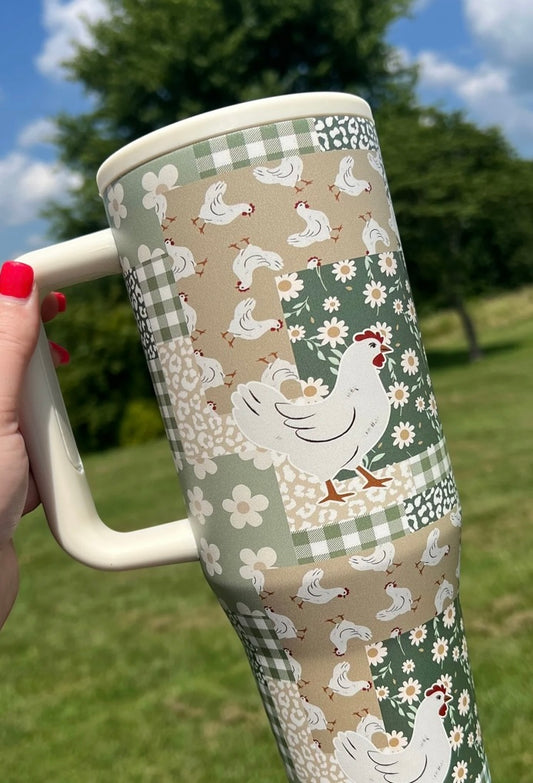Chicken Patchwork Tumbler