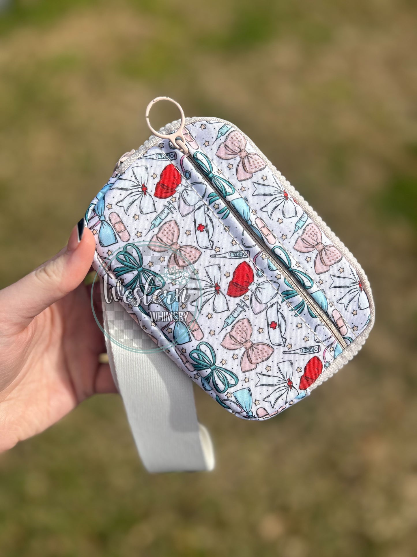 Nurse Bows Wristlet Wallet