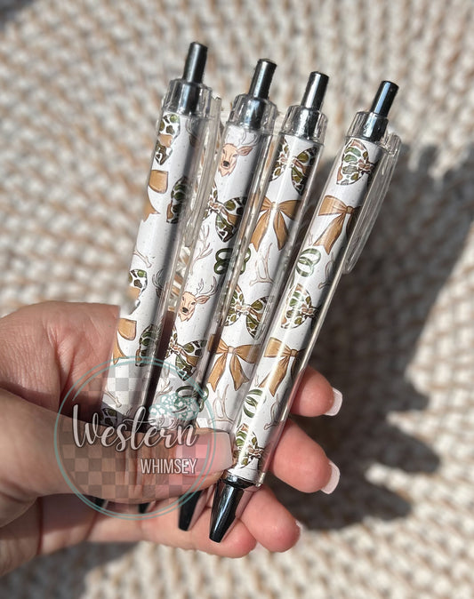 Coquette Deer Printed Pen