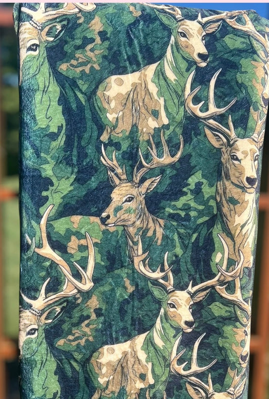 Camo Deer Blanket