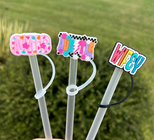 Auntie/Wifey Straw Toppers