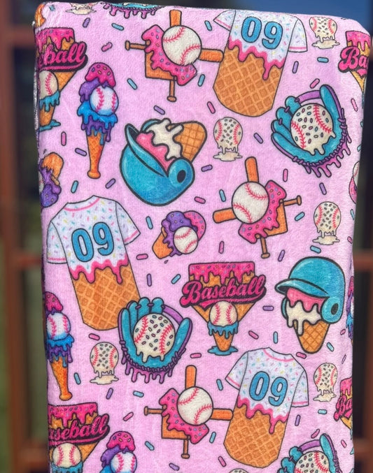 Baseball Scream Blanket