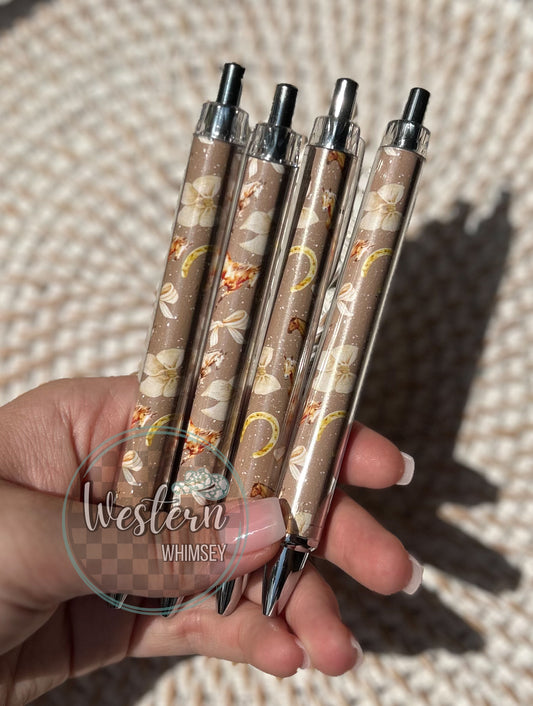 Coquette Horses Printed Pen