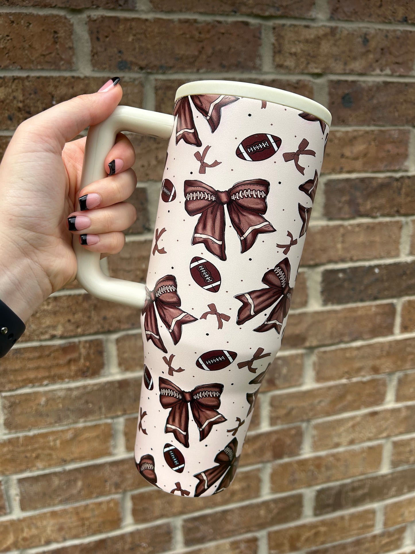 Football Bow Tumbler