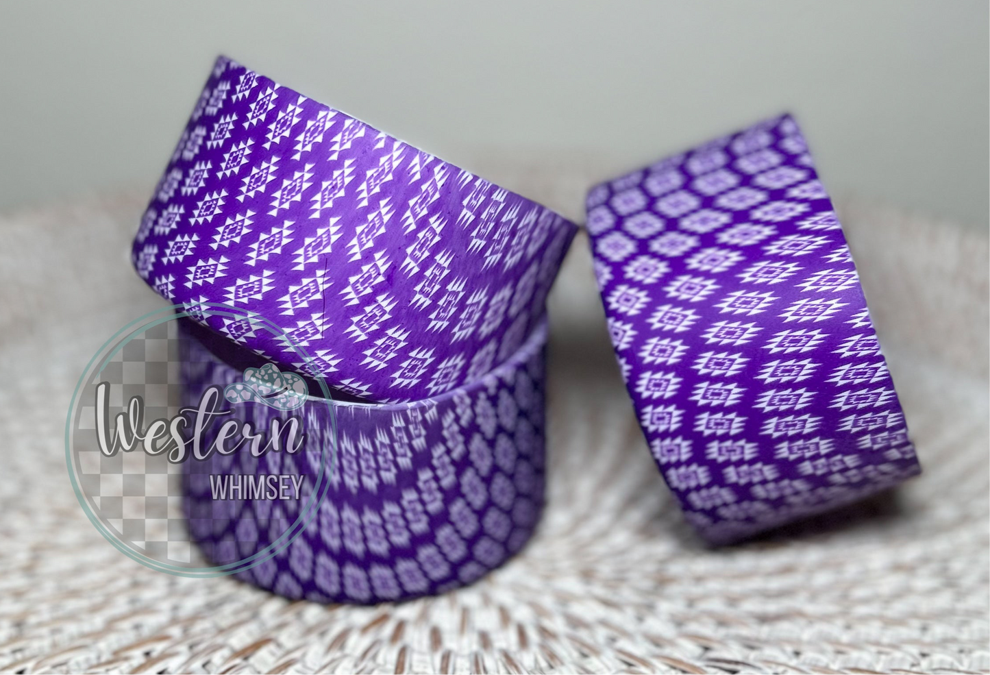 Purple Aztec Tumbler Boot
