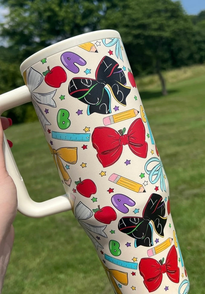 Teacher Bow Tumbler